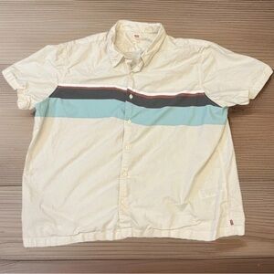 Levi’s Vintage Men’s XXL Short Sleeve Button Up Shirt | Striped | 100% Cotton